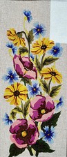 Needlepoint Painted Canvas Gobelin 8016W - Flowers 12"x24" Collection D'Art