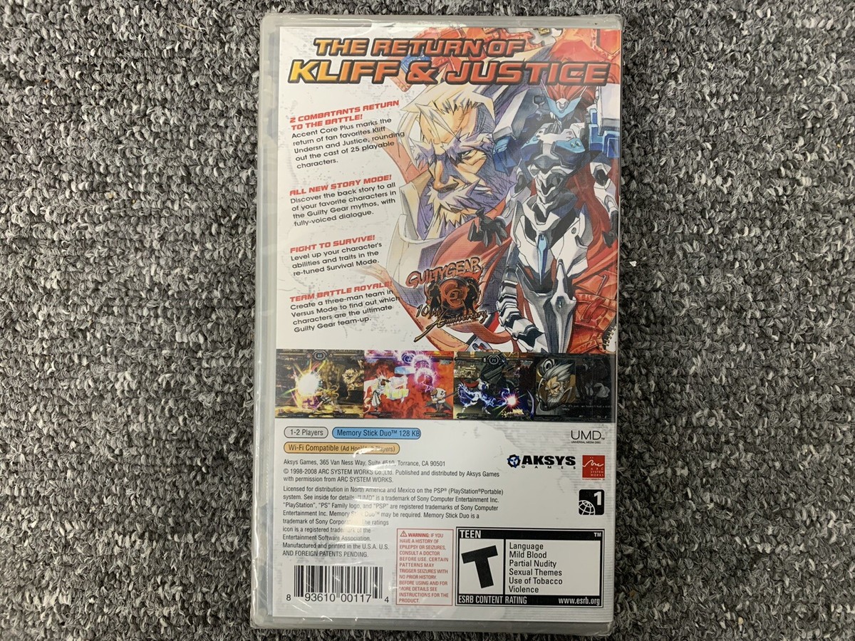Guilty Gear XX Accent Core Plus sur PlayStation Portable Guilty Gear XX Accent Core Plus sur PlayStation Portable