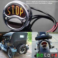 Stop Vintage Tail Brake Stop Light Cool Chrome Lamp For Harley Chopper Bobber Stop Vintage Tail Brake Stop Light Cool Chrome Lamp For Harley Chopper Bobber