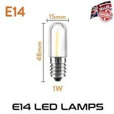 Image of LED Chandelier Lamp Bulb 1W (10 Watt) Small Screw Dimmable SES E14 Warm White