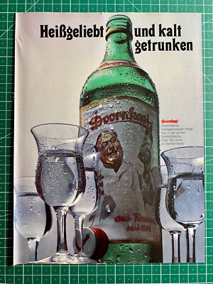 Doornkaat Heißgeliebt & kalt getrunken Original 1968 Vintage Werbung Reklame
