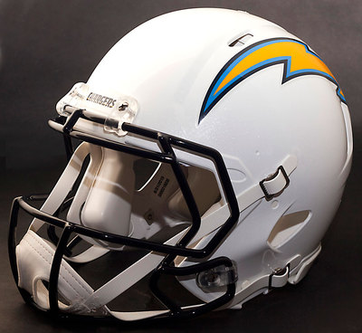 SAN DIEGO CHARGERS NFL Gameday REPLICA Football Helmet w/ CU-S2BD-SW ...