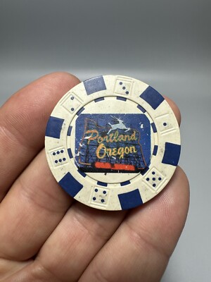 Portland Oregon Poker Chip ADT Vintage