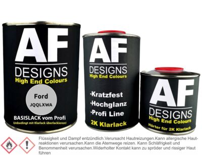 Autolack für Ford JQQLXWA Silver Fox Perl 1,25L Klarlack Set