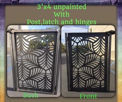 Contemporary modern metal gate, Modern Metal Gate, Custom size Art