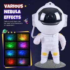 Galaxy Star Projector Starry Sky Night Light Astronaut Lamp Home Room Decor Deco