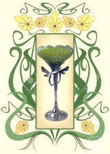 Joh. Loetz Witwe Diana Chine PN I-6479 Libellen Ständer Jugendstil Vase um 1896