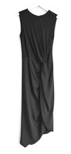 Dolce & Gabbana Sleeveless Draped Front Black Dress £1550 New Tagged IT40/UK8