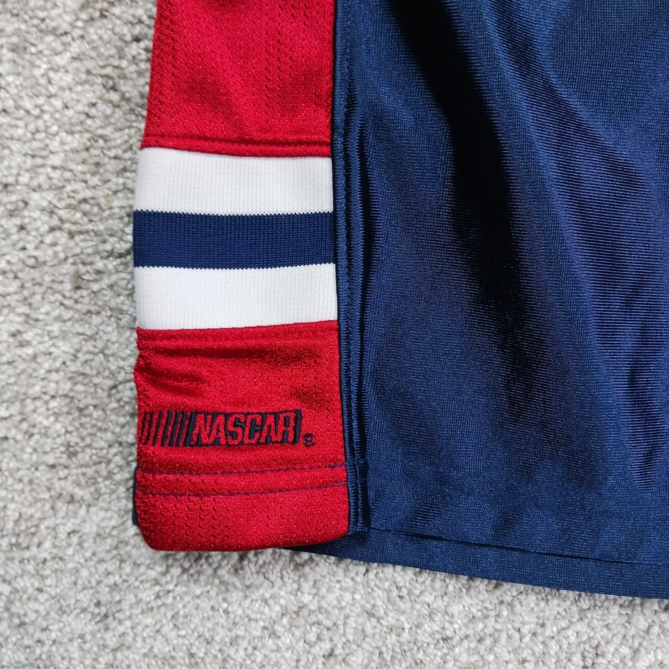 Pantalones Cortos Nascar De Colección Para Hombre M Azul Rojo Poliéster Gordon 24 Chase Authentics Y2K Foto 3 de 4