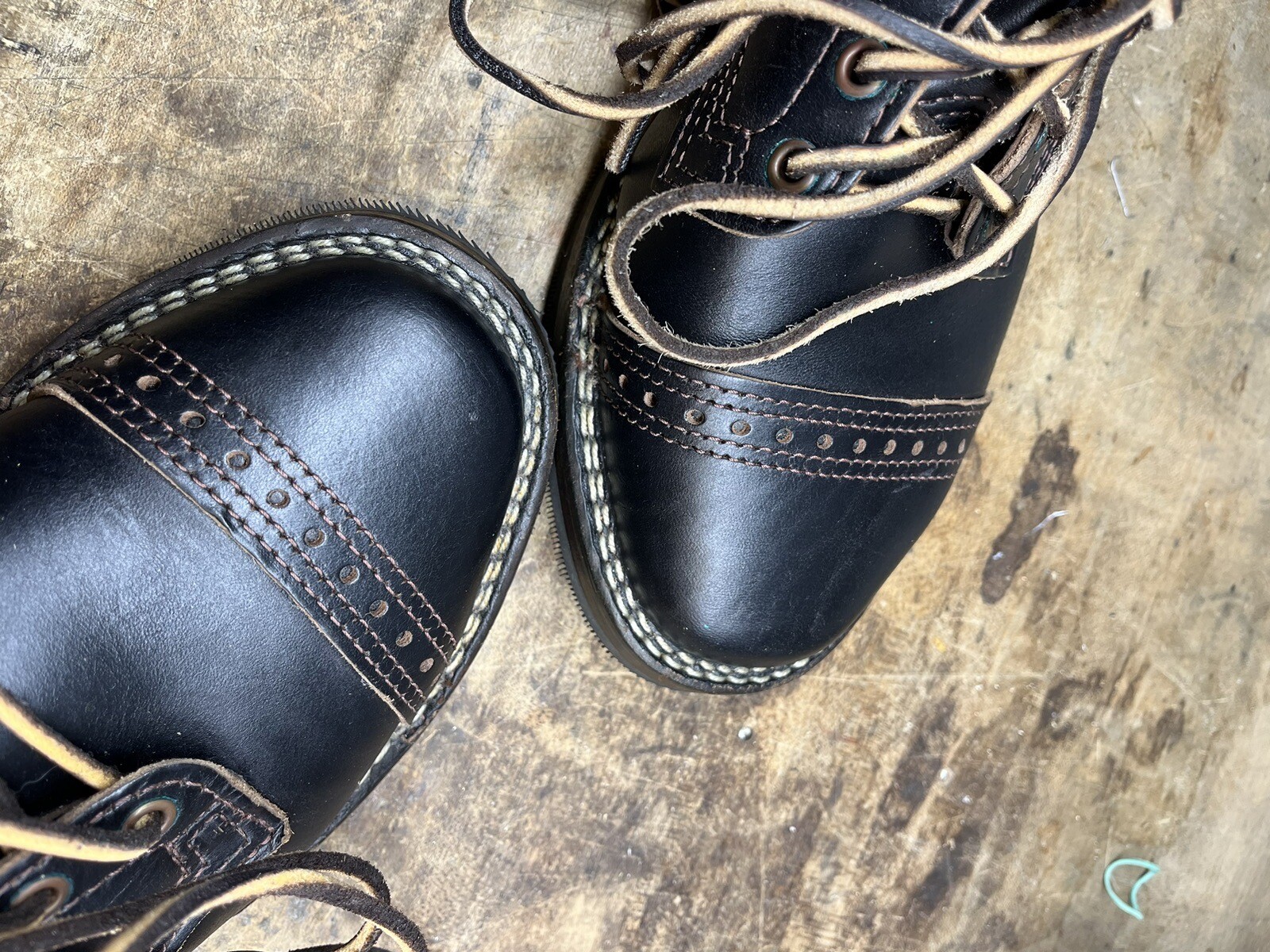 Wesco standard & Strange horsehide Axe breaker Boots eBay