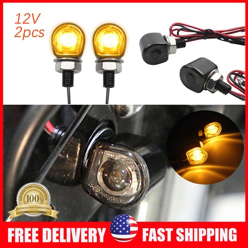 Motorbike Turn Signal Indicators - MASO 2PCS 12V LED Amber Lighting Tu – TECHNO KHAN STORE - Foto 7