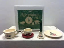 2007 Rowe Pottery Miniature Christmas Edition Set