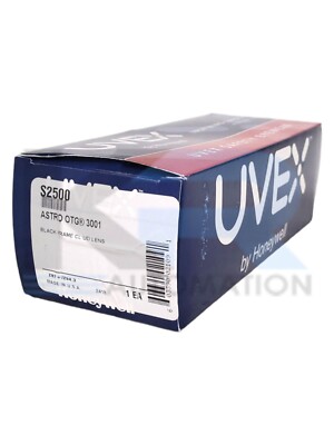 NEW *LOT OF TWO* Uvex S2500 Astro OTG 3001 Safety Eyewear Black Frame CL UD Lens