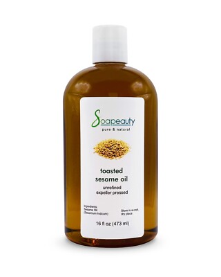 Sesame Oil Toasted 100% Pure and Natural by Soapeauty Various Sizes