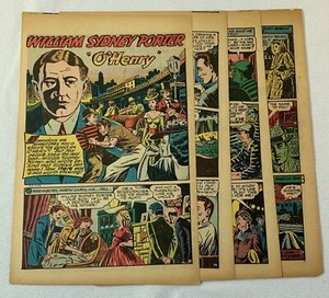 1948 six page cartoon story ~ William Sydney Porter ~ O'HENRY