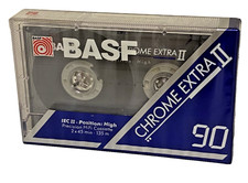 BASF Chrome Extra II 90 Type II Blank Cassette Tape Sealed