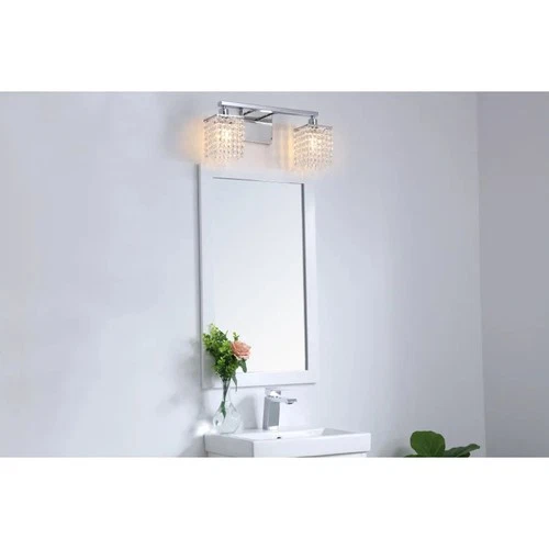 Elegant Lighting LD7008 Phineas 2 Light 18"W Bathroom Vanity - Black - Picture 4 of 12