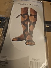 California Costumes Brown Roman Gladiator Sandals For Costume Lace Up Mens OS