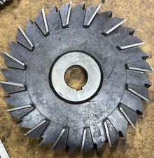 New Old Stock Horizontal Mil Cutter Staggered Tooth Side Mill 10” x 1” x 1 1/2”