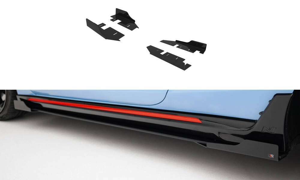 Side Flaps Hyundai Veloster N Mk2 Maxton Finition Look Carbone