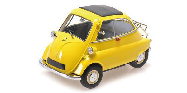Minichamps 1:18 Bmw Isetta Yellow 1955 With Openings Modellauto - 110024002-image