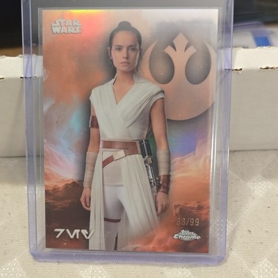 Topps Star Wars Rise of Skywalker Rey AV-155 2019 Serial #33/99