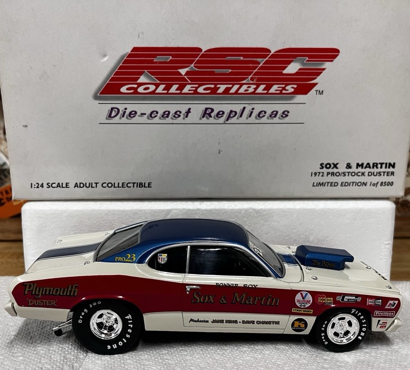 RSC Collectibles Sox & Martin 1972 Pro-stock Plymouth Duster Diecast