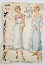 VTG 40s Simplicity Sew Pattern 2643 Misses Sl...