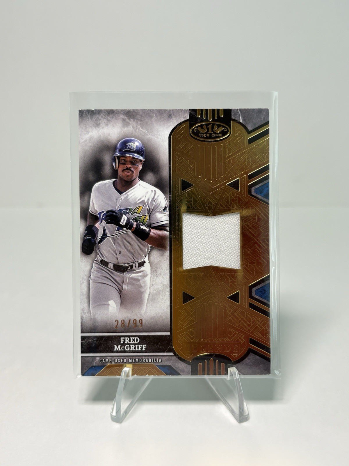 FRED MCGRIFF 2025 TOPPS TIER ONE LEGEND GAME USED PATCH /99 #T1LR-FM Devil Rays