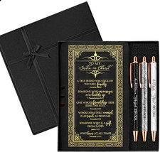 5 Pcs Christian Notebook Pens Gifts Set for Women Religious Leather Prayer Journ