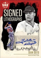 2021 Panini Diamond Kings #SL-JS Juan Soto Signed Lithographs Red #/7