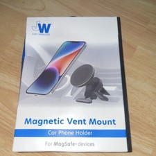 Just Wireless Magnetic Air Vent Car Phone Holder for Apple MagSafe Devices Black