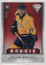 2013-14 Panini Titanium Rookie Retail Red 96/99 Victor Bartley #124 o6b