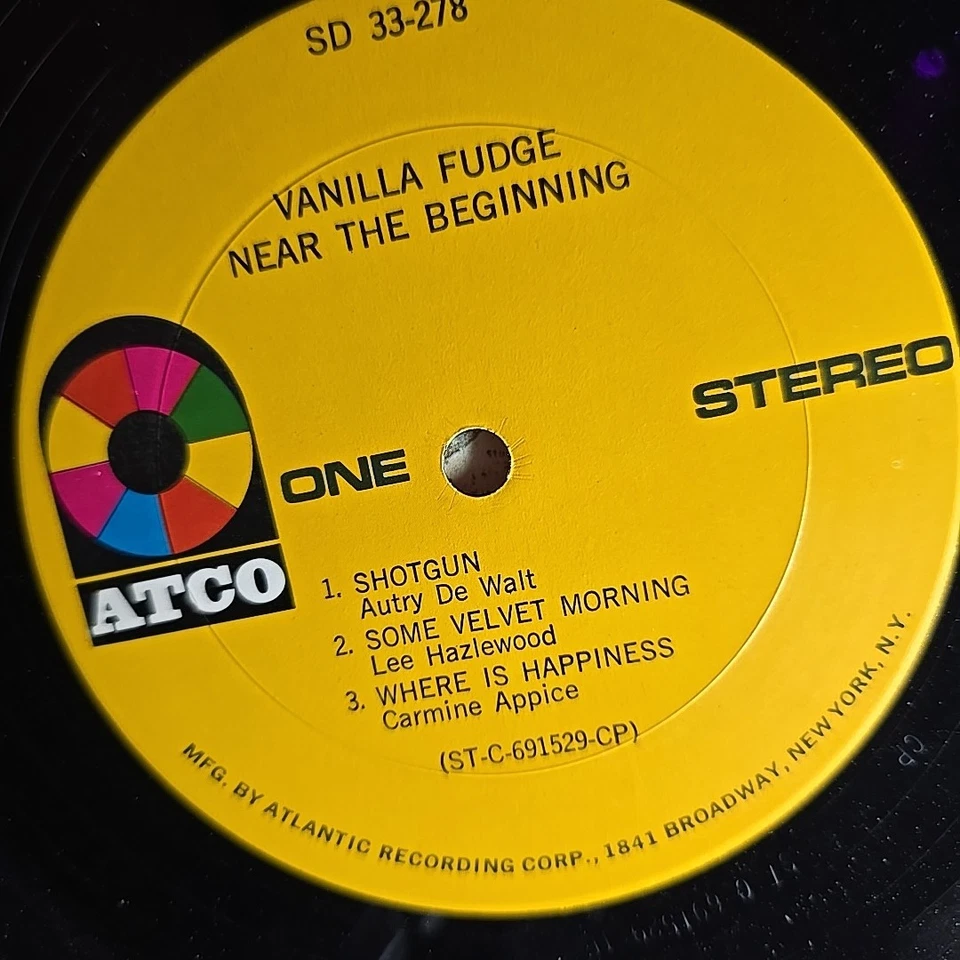 Vanilla Fudge–Near the Beginning–1969 Atco–SD 33-278 Vinyl Record LP - Image 3 of 4
