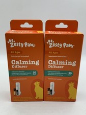 2pk ZESTY PAWS CALMING DIFFUSER 30 DAYS ALL AGES, CALMNESS  RELAXATION, NEW