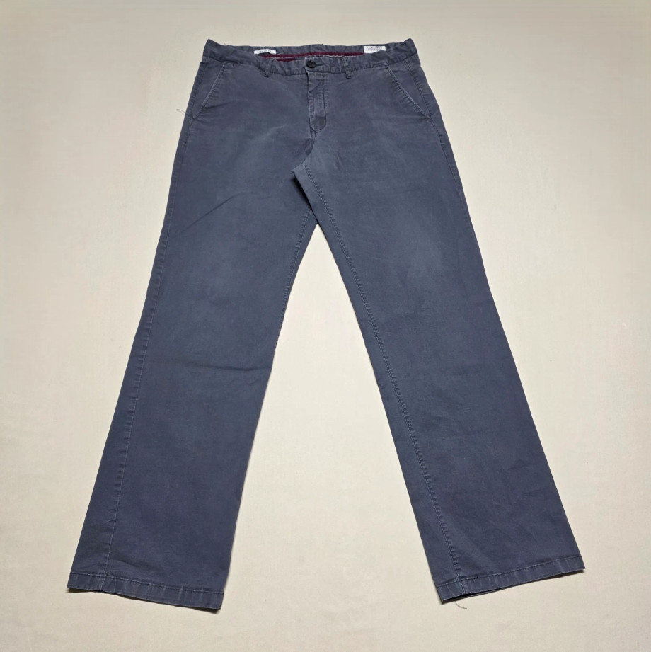 7Diamonds Pants Men's 34x32 Grey Performance Casual Flat Fro