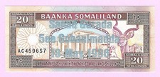 SOMALILAND 20 SHILLINGS 1996 SILVER COMMEMORATIVE ISSUE P 16 UNC (TK 19 518)