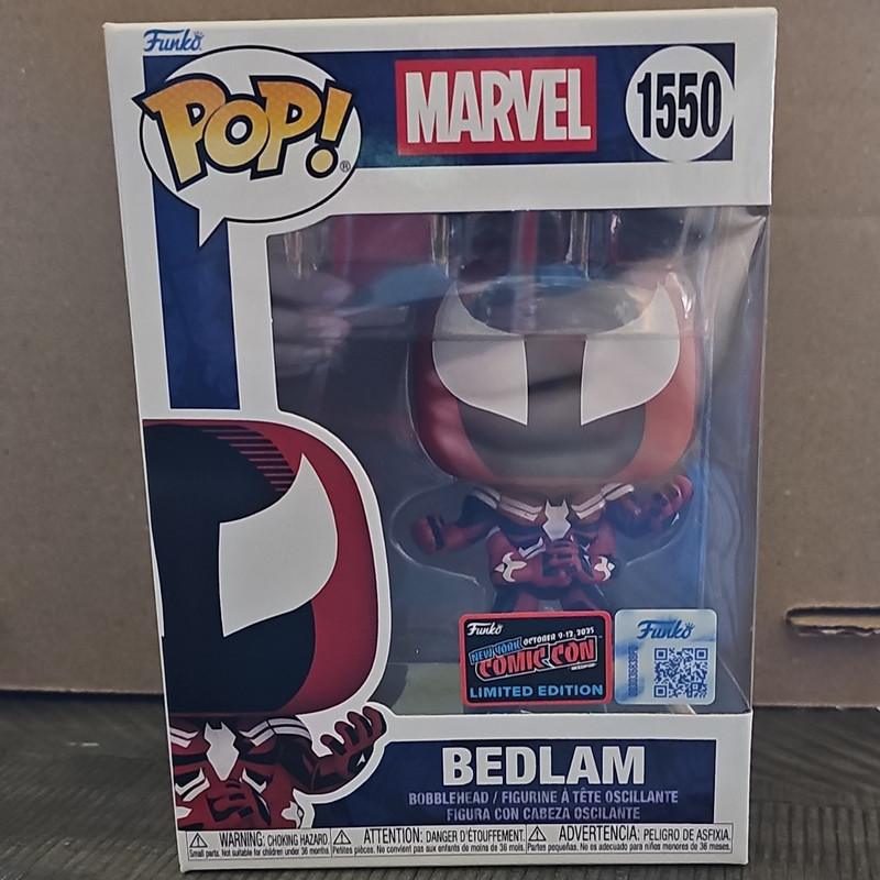 Funko Pop! Vinyl Marvel Bedlam #1550 NYCC Exclusive Limited Edition Figure