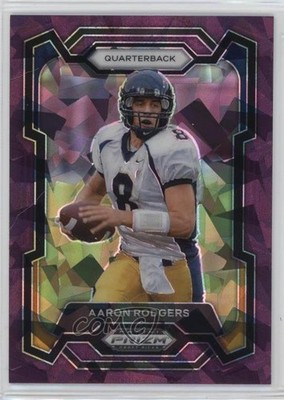 2024 Panini Prizm Draft Picks Purple Ice Prizm 42/149 Aaron Rodgers #72 v1x