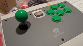 Dreamcast arcade stick, HKT-7300, PAL version, CIB