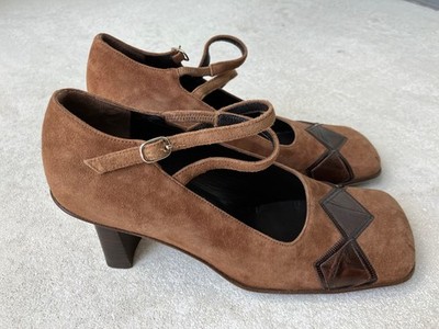 HUGO Pumps unbenutzt Velours-/Leder NOCE Gr. 38 Mary Janes extravaganter Absatz