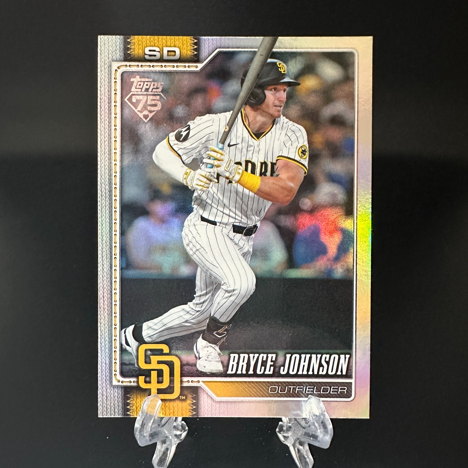 2026 Topps Series 2 - Bryce Johnson Rainbow Foil #403 Padres