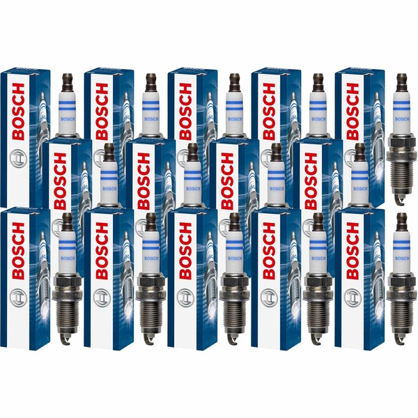 14X Bosch ZüNdkerze FüR Renault Twingo II CN0_ 1.2 16V Clio III BR0/1 CR0/1-image