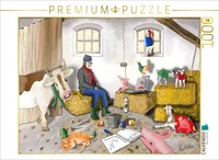 Calvendo Puzzle Training At The Stable | 1000 Pieces, Finished Size 25.2 × 18.9