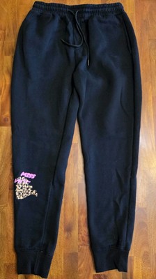 Mr. Eatwell Sweatpants Womens M Black Heather McMahan Tour Miss Appreciate You