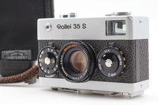 ??[Near MINT] Rollei 35 S 35mm Film Camera Sonnar 40mm f2.8 w/Hood Case...
