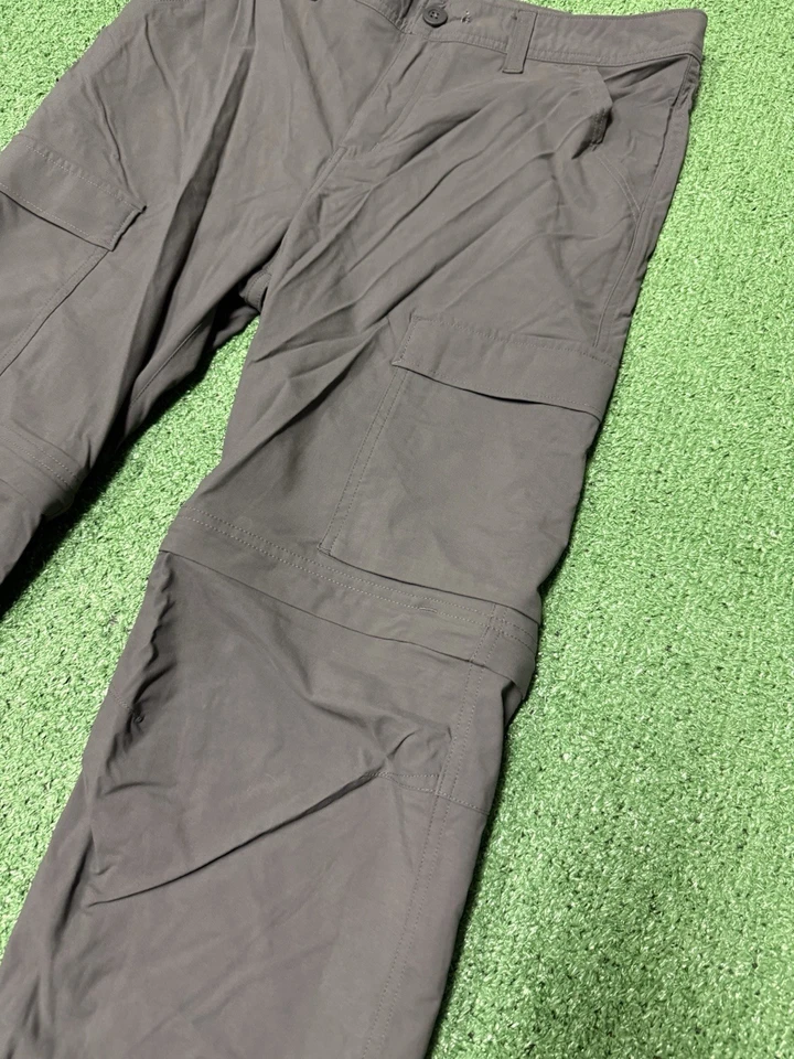 REI Co-op Convertible Cargo Pants Kids XL 30x29 Grey Hiking Outdoor Zip Bluesign - Image 4 of 4