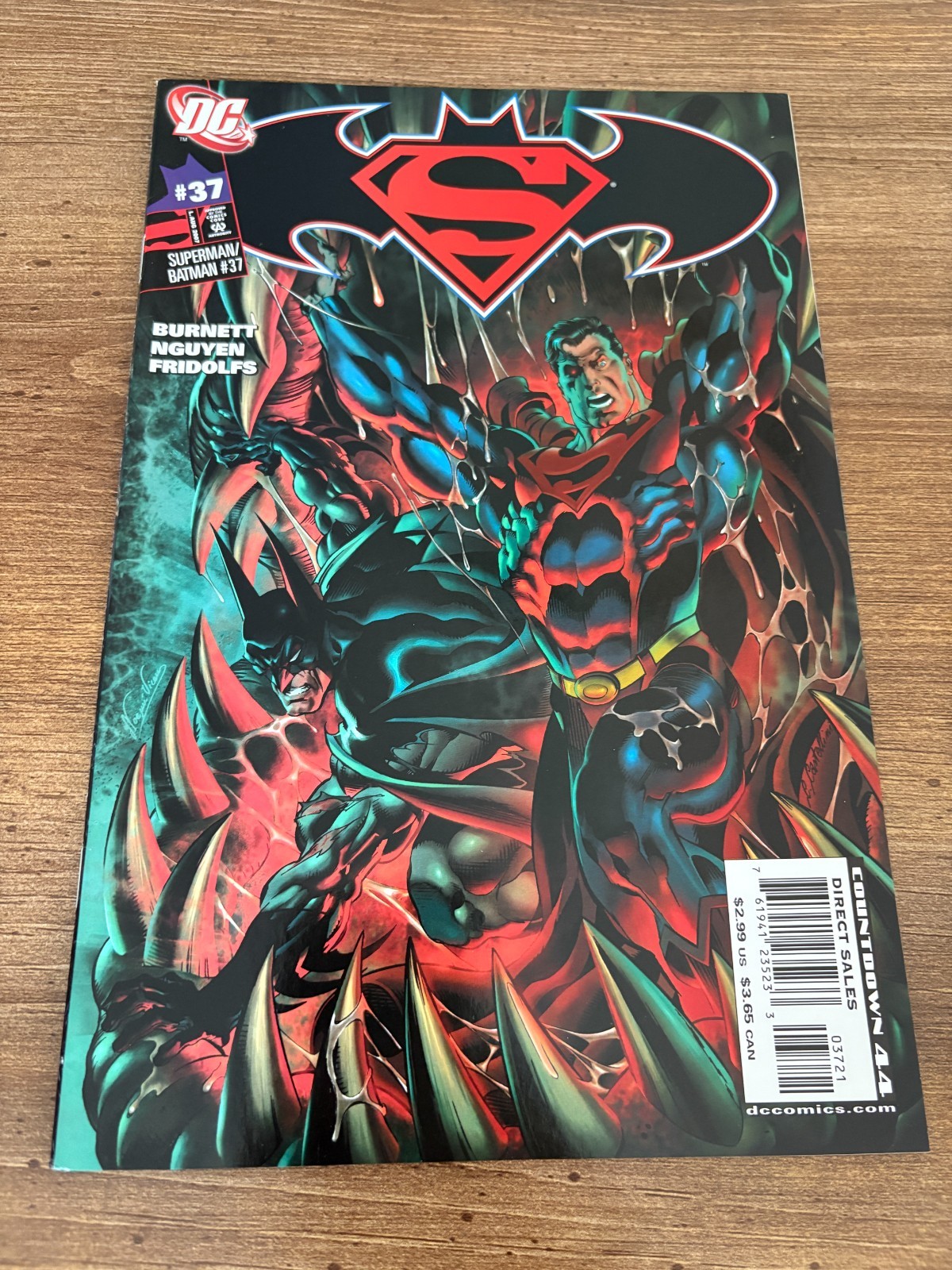 Cómic de Superman Batman # 37 casi nuevo primera impresión variante cubierta DC 11 J347
