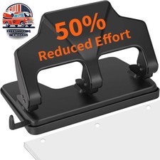 Perforadora De 3 Agujeros De Alta Resistencia Con Bandeja Grande Para Virutas US