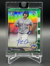 2019 Bowman Chrome Rookie Autographs Pete Alonso Gold Refractor #CRA-PA card